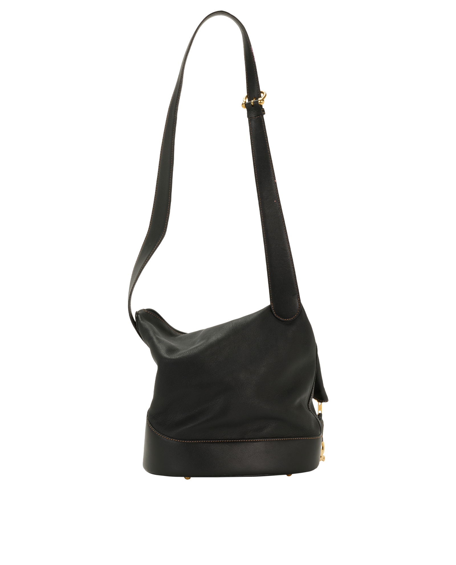 Anton Crossbody, &pound;350, Handbags, Black, Leather, Back view